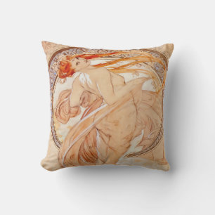 The Four Arts - Dance, Art Nouveau Throw Pillow