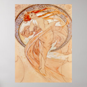 The Four Arts - Dance, Art Nouveau Vintage Poster