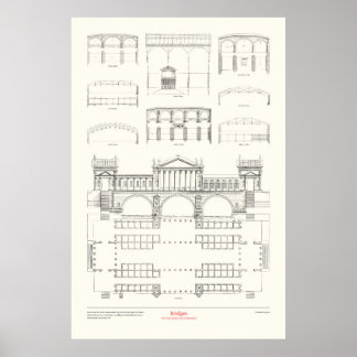 The Four Books of Architecture - Bridges Poster