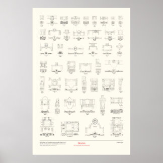 The Four Books of Architecture - Houses Poster