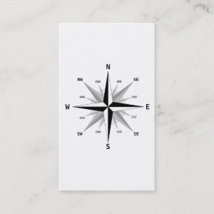 The four cardinal directions - business card
