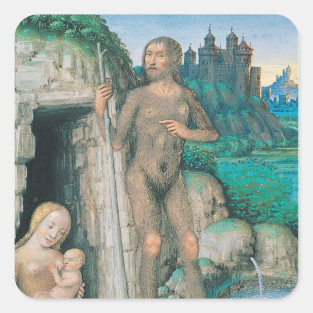 The Four Conditions of Society: The Wild State Square Sticker (Front)