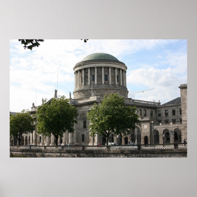 The Four Courts, Dublin, Ireland Poster (Front)