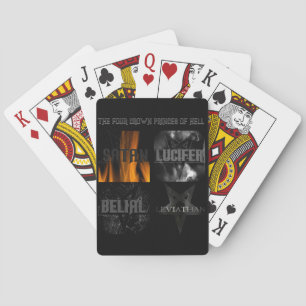 The Four Crown Princes of Hell Poker Cards