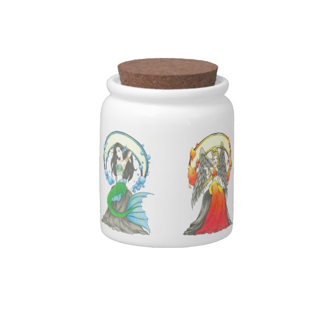 The Four Elements Candy Jar (Back)