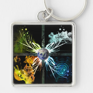 The Four Elements Keychain