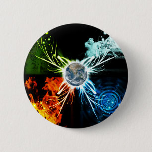 The Four Elements Pinback Button