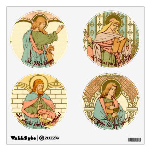 The Four Evangelists (RLS 20b) Round Wall Decal