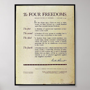 The Four Freedoms Poster