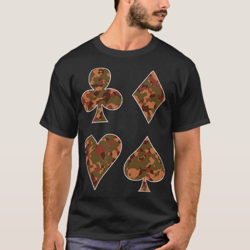 The Four French Suits Camouflage T_Shirt