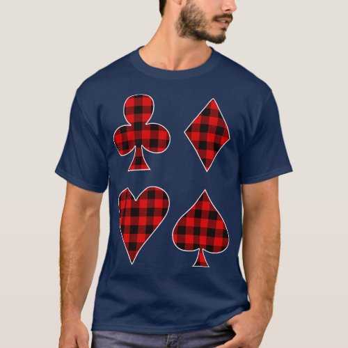 The Four French Suits Plaid T_Shirt
