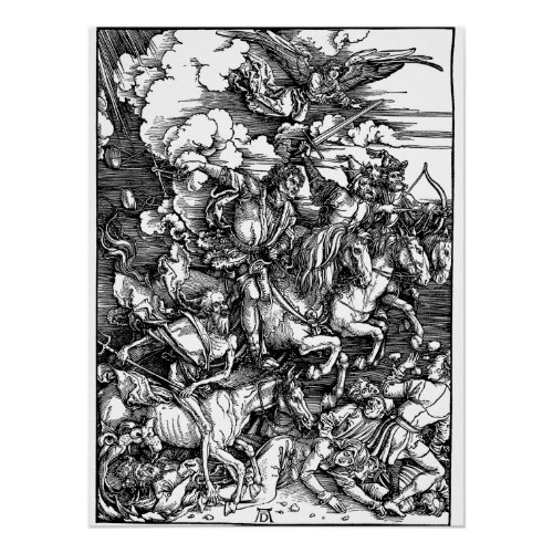 The Four Horsemen Durer 1511 Poster