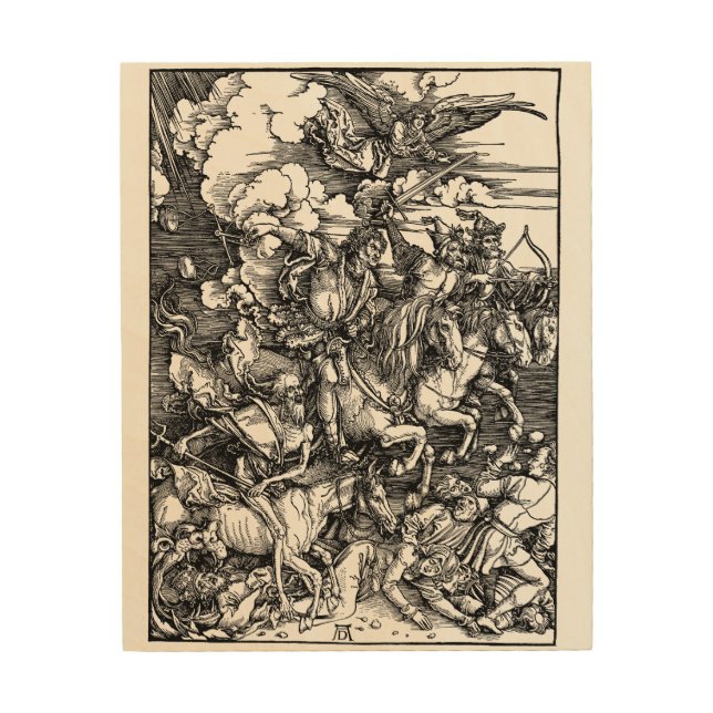 The Four Horsemen (Durer 1511) Wood Wall Art (Front)