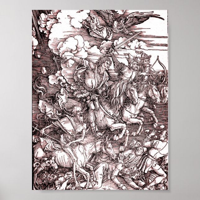 The Four Horsemen of the Apocalypse (Dürer, 1498) Poster (Front)