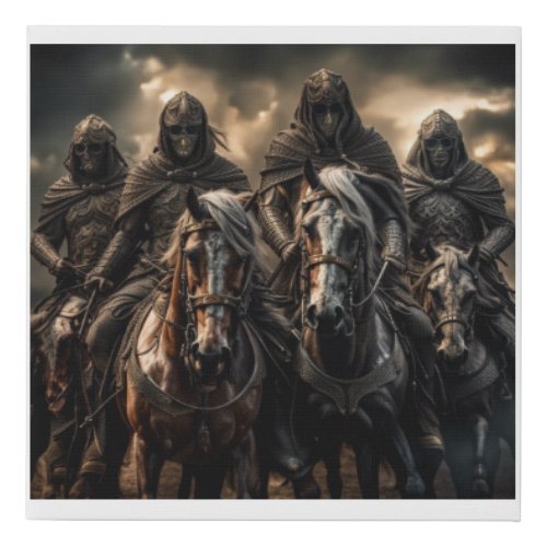 The Four Horsemen of the Apocalypse Faux Canvas Print