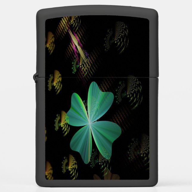 ☼The four-leaf clover☼ Zippo Lighter (Front)