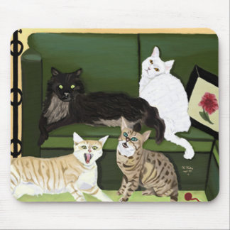 The Four Little Mountain Lions mousepad