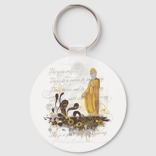 The Four Noble Truths Keychain (Front)