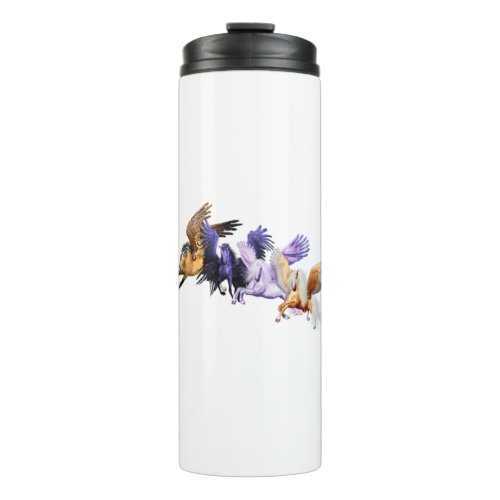 The Four Pegasi Flying Horses Pegasus Stallions Thermal Tumbler