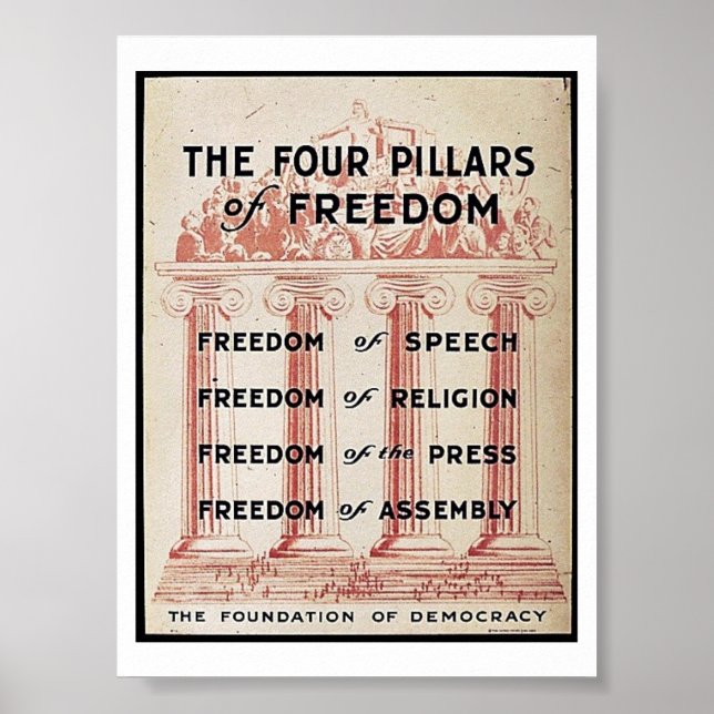 The Four Pillars Of Freedom Poster (Front)