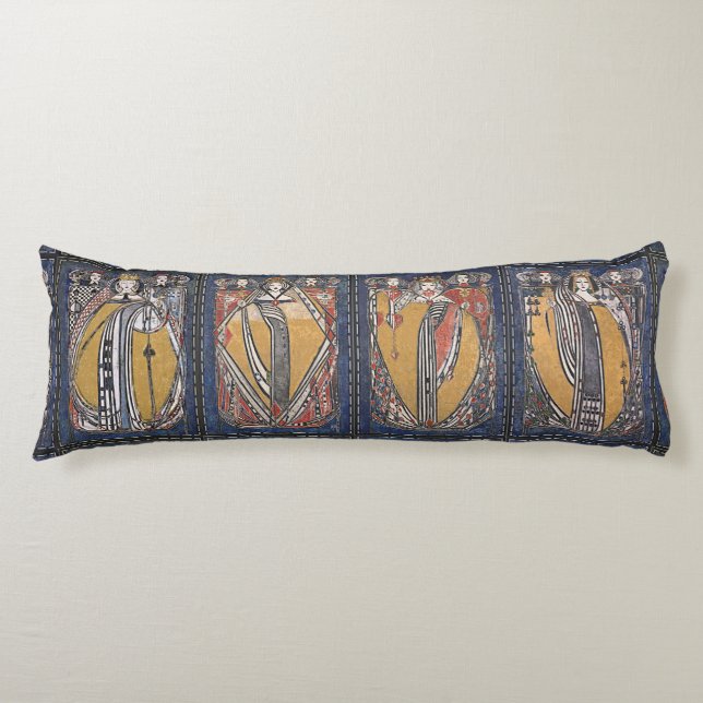 The Four Queens Deck Of Cards Body Cushions (Front)