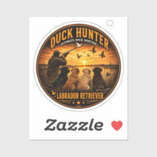 The Four Retrievers – Duck Hunting Sticker
