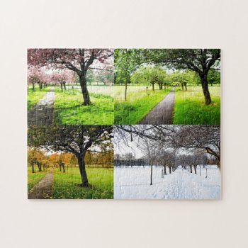 The Four Seasons Jigsaw Puzzle by TheWorldOutside at Zazzle