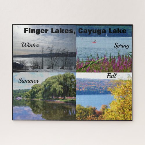 THE FOUR SEASONS ON CAYUGA LAKE JIGSAW PUZZLE