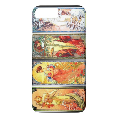 The Four Seasons series 3 by Mucha iPhone 8 Plus7 Plus Case