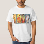 The Four Seasons Series 3 By Mucha T-shirt at Zazzle