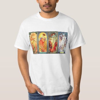 The Four Seasons Series 3 By Mucha T-shirt by SpookyThings at Zazzle