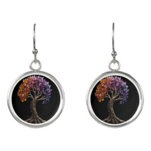 The four seasons tree of life earrings
