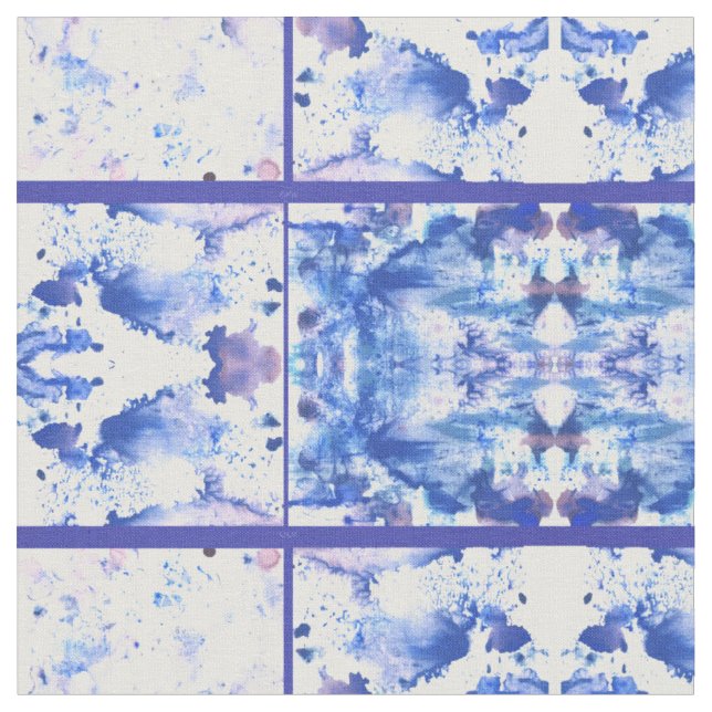 The Four Stages Of Blues Fabric (Close Up)