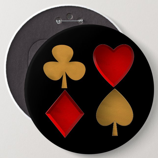 The four suits button (Front & Back)