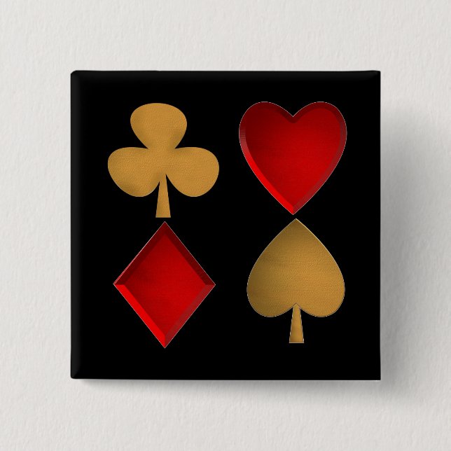 The four suits button (Front)