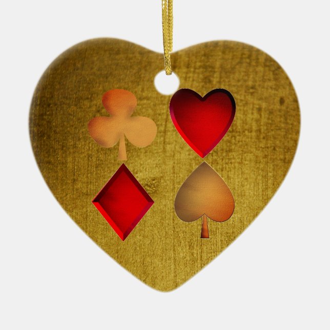 The four suits, ceramic ornament (Front)