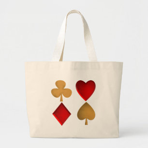 The four suits large tote bag