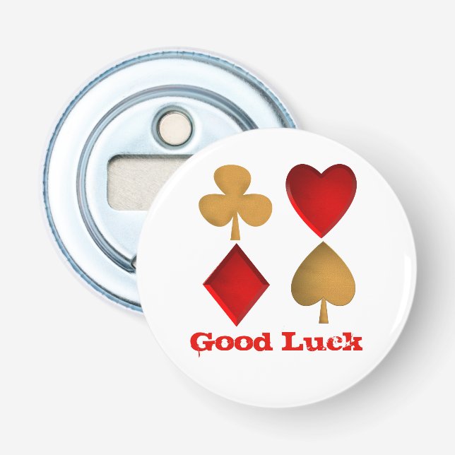 The four suits,Personalized Bottle Opener (Front)