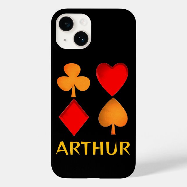The four suits personalized Case-Mate iPhone case (Back)