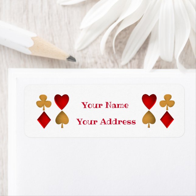 The four suits,Personalized Label (Insitu)