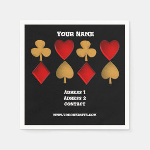 The four suits,Personalized Napkins