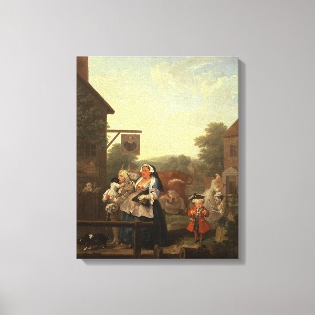 The Four Times of Day: Evening, 1736 Canvas Print (Front)