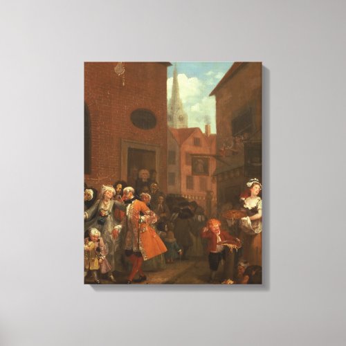 The Four Times of Day Morning 1736 Canvas Print