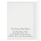 The Fourteen Holy Helpers Cards (Inside (Left))
