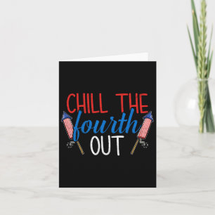 The Fourth Out Fireworks Usa Us 4th Of July Patrio Card