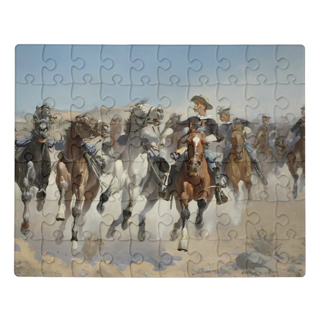 The Fourth Troopers Moving the Led Horses Jigsaw Puzzle (Puzzle Horizontal)