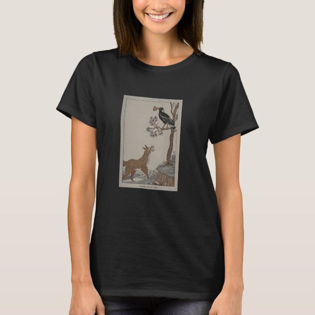 The Fox and The Crow - Aesop's Fables T-Shirt (Front)