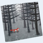 The Fox and the Forest 3 Ring Binder<br><div class="desc">A lone wild red fox stands beneath the pine trees in a dark forest. For nature,  wildlife and animal lovers.</div>