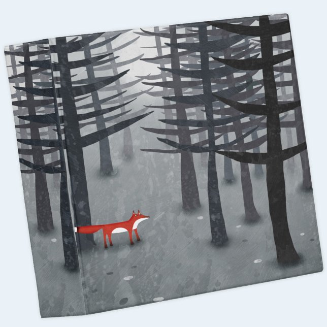 The Fox and the Forest 3 Ring Binder (Fox in a Forest art binder file)