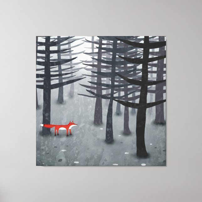 The Fox and the Forest Canvas Print (Front)